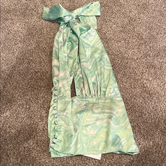 House of Sunny Mint and White Swirl Top - Picture 3 of 6